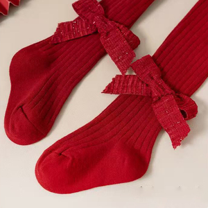 Collant per bambini primavera/autunno neonati bambino primo compleanno calze natalizie cina <span class=keywords><strong>rosso</strong></span> <span class=keywords><strong>Leggings</strong></span> fiocco <span class=keywords><strong>Leggings</strong></span> da ragazza - Product Image 5
