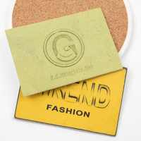 Étiquette en cuir PU imprimée prix d'usine impression UV personnalisée logo patchs à effet dégradé pour chapeaux