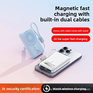 แท่นชาร์จไร้สายแม่เหล็ก PVC รุ่นใหม่ สำหรับมินิแฟสต์ชาร์จ 20000mAh 22.5W พาวเวอร์แบงค์ ขายส่ง - Product Image 5