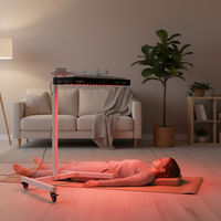 YUCHI Appareil PDT 2-en-1 horizontal et vertical pour soins de santé, rotatif à 360°, lampe LED pour thérapie par lumière rouge corps entier, élimination des pigments