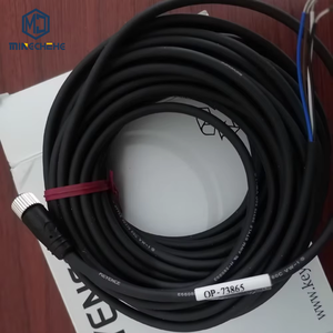 Cable Conector Recto KEYENCE OP-73865 M8 para Sensor Láser CMOS Serie LR-Z, 10m, PVC, OP 73865 - Product Image 1