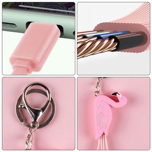 Cute Cartoon PVC Keyring Custom logo 3d Short Charger Data <b>Cable</b> for Girls Women - Product Image 5