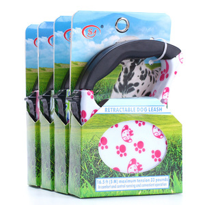 Automatic Retractable <b>Dog</b> <b>Leash</b> Large Breed Non Binding Pet Supply With Colorful Patterns For Outdoor Use - Product Image 2
