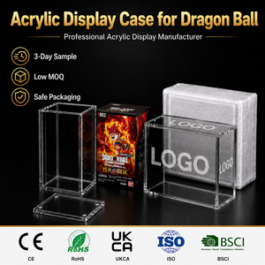 Étui de présentation en acrylique pour cartes <span class=keywords><strong>Dragon</strong></span> <span class=keywords><strong>Ball</strong></span> Fusion World Booster Box, support de protection transparent pour cartes à collectionner - Product Image 1