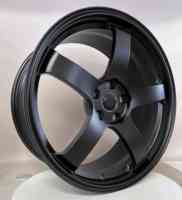 Sur mesure 12000T Forgé |   Norme DOT |   MOQ 4 S1-00308 18-24 Jantes noires mates à cinq branches profondes pour Porsche Cayenne
