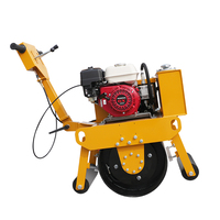 Compacteur routier vibrant à tambour unique de haute qualité, mini-rouleau compresseur portatif avec option moteur à essence – Vente directe usine