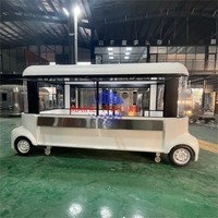 Véhicule de restauration mobile électrique personnalisé, camion de vente de restauration rapide, crème glacée, hot-dogs, entièrement équipé, barbecue en acier inoxydable