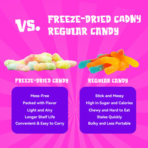 कारखाने की प्रत्यक्ष बिक्री फ्रीज सूखे कैंडी स्नैक्स, मीठे फल स्वाद कुरकुरा फ्रीज सूखे गुम्मई कैंडी - Product Image 5