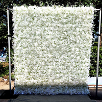 Guirlande Murale Florale Artificielle Moderne Faite à la Main, Hortensias et Roses Séchées, Décoration Longue Durée pour Mariage, Halloween, Pâques