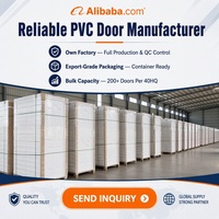 Porte à battant moderne en PVC imperméable pour salle de bain, toilettes, lavabo, PVC minimaliste, couleur et taille personnalisées