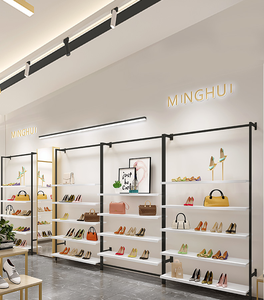 Estantes de Exhibición Personalizados de Metal y Madera para Tienda de Ropa, Bolsos y Zapatos - Product Image 2