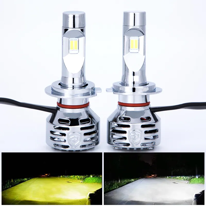 Gpne R2 Twee Kleuren Auto Verlichting Led Koplamp Lamp H7 H11 9005 9006 H4 Voor Auto 'S 12 Volt