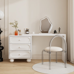 Muebles de Vestidor, Diseño Simple, <span class=keywords><strong>Tocador</strong></span> <span class=keywords><strong>con</strong></span> Espejo LED, Precio al por Mayor, Cómoda de Madera Negra Personalizada <span class=keywords><strong>para</strong></span> Mujer - Product Image 2