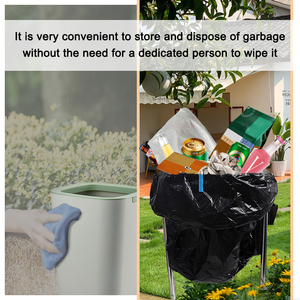 JH-Mech 406x406x560mm porta sacco della spazzatura regolabile in altezza e porta sacco della spazzatura in <span class=keywords><strong>metallo</strong></span> di grande capacità - Product Image 5