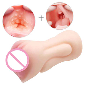 2 In 1 Orale Seksspeeltjes Orale Vagina Mannelijke Masturbator Diepe Keel Zak Kutje Voor Mannen Masturbatie - Product Image 3