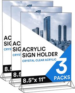 ที่ใส่ป้ายอะคริลิค2แพ็ค8.5*11 A4 A5 A6ป้ายตั้งโต๊ะสำหรับการแสดงทางธุรกิจ - Product Image 4