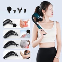 Pistolet de massage des tissus profonds avec poignée allongée, masseur dorsal révolutionnaire en forme de U avec 9 modes