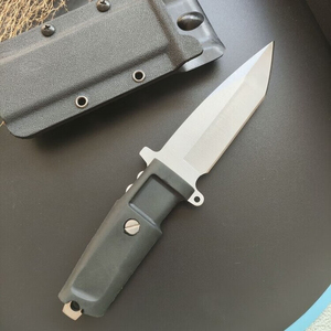 Couteau de survie tactique ER en acier inoxydable de haute qualité, manche en caoutchouc, lame à pointe tombante, étui, chasse, bricolage, personnalisable, OEM 1 - Product Image 2