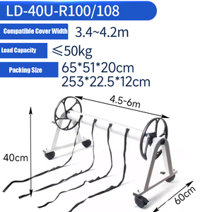 ผ้าคลุมสระว่ายน้ำทรงสี่เหลี่ยม วงรี รูปไข่ ทำจากพลาสติก PE LDPE ฟิล์มฟองอากาศ หนา 400 ไมครอน ป้องกันรังสียูวี ช่วยรักษาอุณหภูมิ สำหรับ<span class=keywords><strong>สระ</strong></span>ว่ายน้ำกลางแจ้ง - Product Image 6