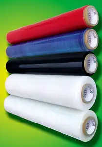 Vendite calde Imballaggio LLDPE stretch wrap film termoretraibile pre allungato pellicola 18 "x1500ft