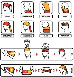 Sciarpa speciale ora 100% <span class=keywords><strong>Bandana</strong></span> multicolore in poliestere con microfibra UPF10 + 25x50cm per attività all'aperto - Product Image 2