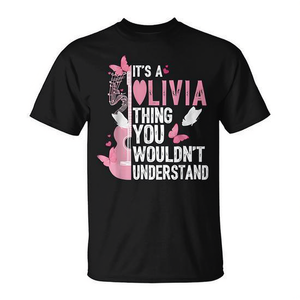 T-shirt « Olivia Thing You Wouldn't Understand » avec design personnalisé du prénom - Product Image 2