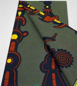 Nouveau Design 2025 Mode Nigériane Tissu Wax Africain Véritable Pagnes Hollandais en <span class=keywords><strong>Dentelle</strong></span> 6 Yards - Product Image 3