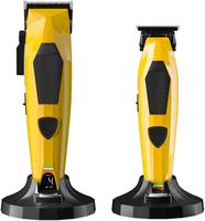 Tondeuse à cheveux professionnelle sans fil, moteur brushless 8200 tr/min, faible vibration, outils de barbier, lames DLC