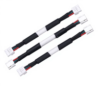 Connecteur de câble terminal unisexe mâle-femelle DC 1,25 mm rouge-noir pour alimentation, ventilateur de refroidissement, sèche-cheveux, modèle GH1.25mm, vente en gros