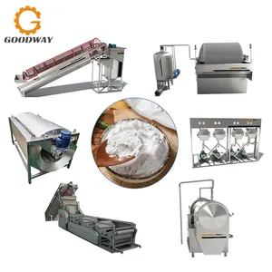 Commercial Cassava Starch Processing Machine Tapioca Making Machine West Africa