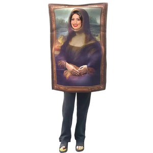 Disfraces de mascota divertidos de Van Gogh y Mona Lisa que incluyen tocados y pinturas colgantes para fiestas de Halloween y Carnaval - Product Image 1