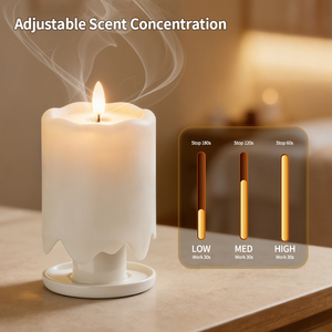Diffuseur d'arômes sans eau en forme de bougie à concentration de <span class=keywords><strong>parfum</strong></span> réglable, diffuseur de <span class=keywords><strong>parfum</strong></span> à nébulisation à air froid pour la maison et <span class=keywords><strong>le</strong></span> bureau - Product Image 1