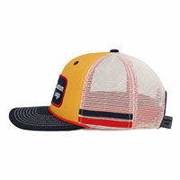 Gorra de Golf Personalizada con Logotipo, Gorra de Béisbol con Malla Bordada, Gorra de 5 Paneles con Cierre a Presión, Gorras de Sarga de Algodón para Bordar, OEM