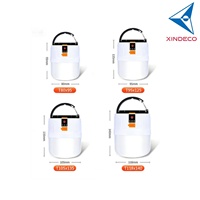 Ampoule solaire Xindeco GST haute luminosité 48 LED 3500K/4100K/5000K/6000K IP65 étanche, double alimentation solaire/USB, indicateur de charge automatique