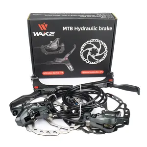 MTBおよびロードバイク用油圧ディスクブレーキキット、WAKE 160 mmフローティングディスクローター (ボルトと取り付けアダプターを含む)