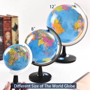 Globo Terráqueo Creativo de Plástico con Mapa <span class=keywords><strong>del</strong></span> <span class=keywords><strong>Mundo</strong></span>, 20/25/32 cm de Diámetro, Globo Iluminado con Luces LED, Globo Terráqueo con Mapa de la Tierra - Product Image 4