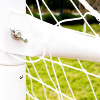 Le but de football professionnel SPT 8'X5' en tube d'acier avec filet fonctionne sur les champs d'herbe et de gazon