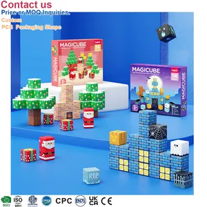 Factory Directly OEM ODM Supplier CPC Christmas Hallowmas Montessori 3D Educational Toys Kids Building Set Magnetic Cube Blocks