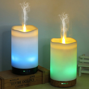 Creative Candlelight Capacity 130ML Aromatherapy Machine <b>Usb</b> <b>Plug</b>-<b>in</b> Desktop Atmosphere Lamp Household Humidifier Timing - Product Image 2