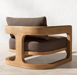 Ensembles de balcon meubles modernes courbes organiques contours gracieux design <span class=keywords><strong>canapé</strong></span> d'<span class=keywords><strong>extérieur</strong></span> <span class=keywords><strong>en</strong></span> <span class=keywords><strong>teck</strong></span> - Product Image 4