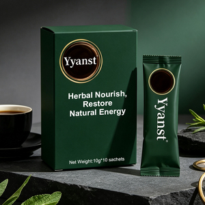 Suplemento Energético Masculino en Polvo Herbal OEM para Recuperar la Vitalidad Diaria Humana, 10*10 Sobres, Caja de Papel Verde Oscuro - Product Image 2