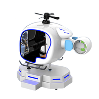 Simulador de Vuelo VR 9D para Aviones y Helicópteros Uso Comercial en Interiores Construcción de Metal y Plástico