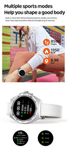 Jam Tangan Wanita LG80 MINI Bodi Logam 3 Tali Layar AMOLED HD Tahan Air IP68 Kalender Pelacak Kebugaran Menjawab Panggilan Monitor Detak Jantung - Product Image 4