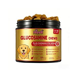 Suplemento de Glucosamina y Condroitina para Perros - Masticables Blandos Sin Granos de Rápida Absorción para Aliviar el Dolor de Cadera y Articulaciones - Product Image 1