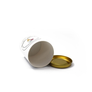 Tubo de Papel Ecológico Personalizado de Alta Calidad para Envasar Helados, Dulces, Té, Cacao en Polvo, con Tapa Metálica - Product Image 5