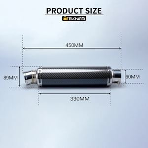 Pot d'échappement de moto personnalisé Yoshimura Hurricane GP-89 en acier, <span class=keywords><strong>silencieux</strong></span> pour 390duke 752s Fz150 R3 <span class=keywords><strong>Mt07</strong></span> Mt09 Pcx125 Nmax Cbr Zx4rr Box - Product Image 3