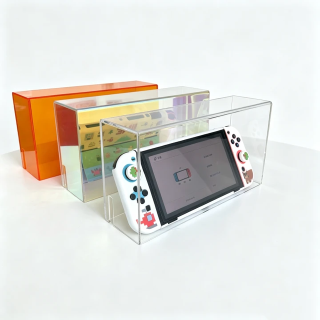 High Quality Acrylic Game Console Display Storage Box for Switch Console and Cartridge