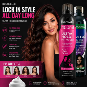 Espuma para Peinar Voluminizadora de Fijación Ultra Fuerte para Todo Tipo de Cabello, Marca Privada Profesional OEM, Venta al Por Mayor, MOQ Bajo, Espuma para Trenzas - Product Image 1