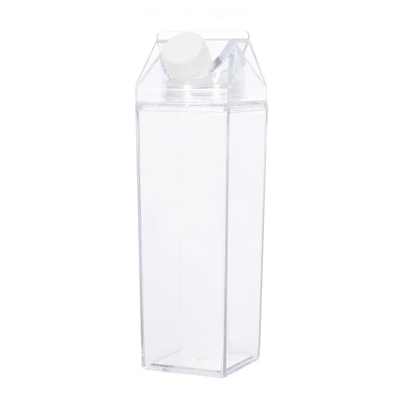 Customized logo 500ml Clear Plastic Water Bottle Cute Milk Bottle