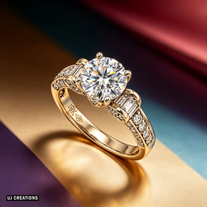 Custom IGI Certified 14k Gold <b>Silver</b> 10K 14K 18K Solid Gold 1.00 Karat Lab Grown Diamond VVS-VS Brilliant Cut Wedding <b>Ring</b> - Product Image 6